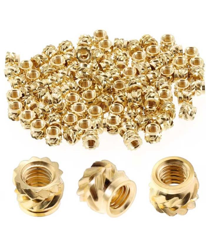 Brass Knurled Heat Set Threaded Inserts