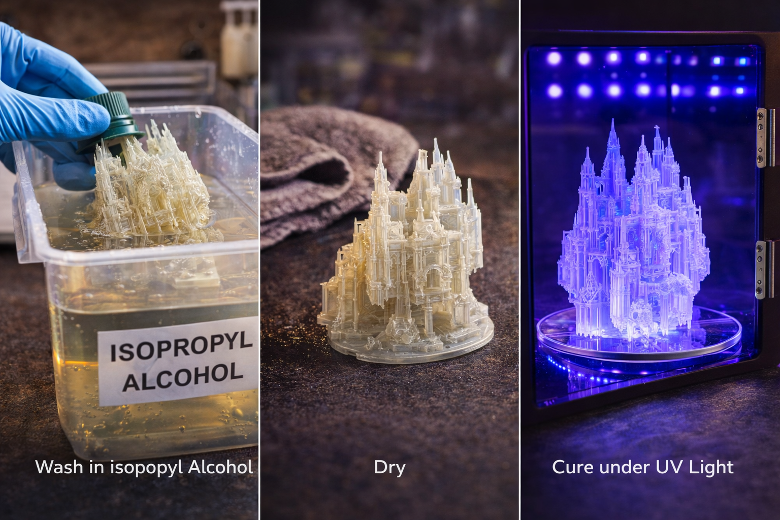 precision resin printing